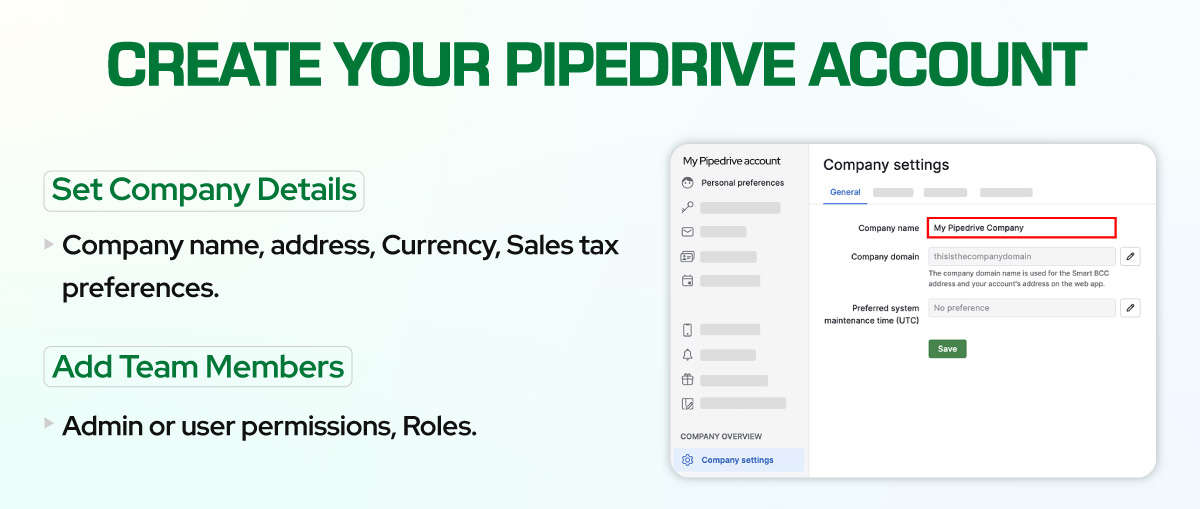 Create Your Pipedrive Account